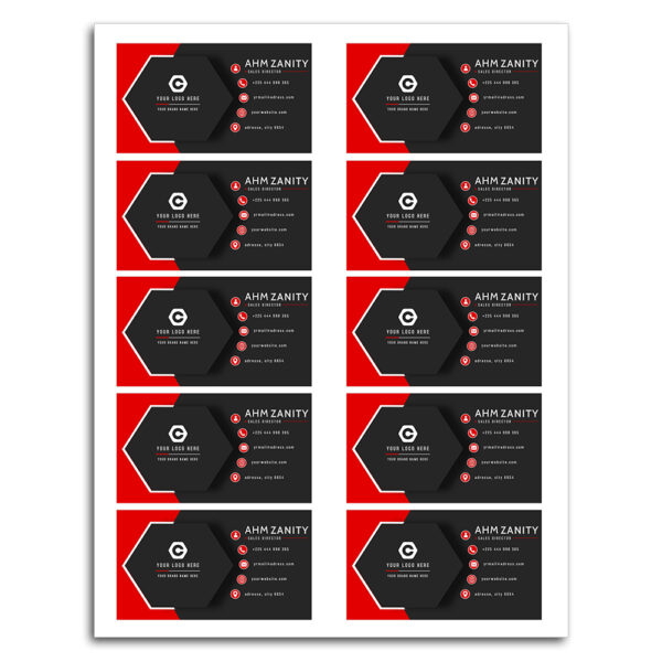 Custom Business Card Stickers