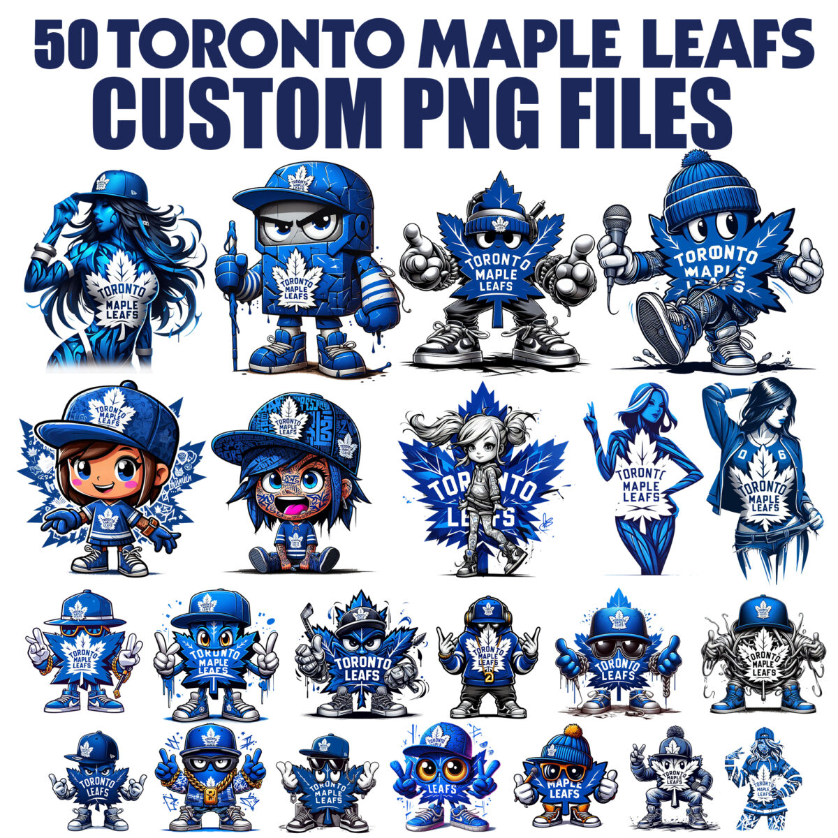 Toronto Maple Leafs Graphics, Logos, Png Files And Designs For Sublimation, Mugs, Wraps, Tumblers And Cards