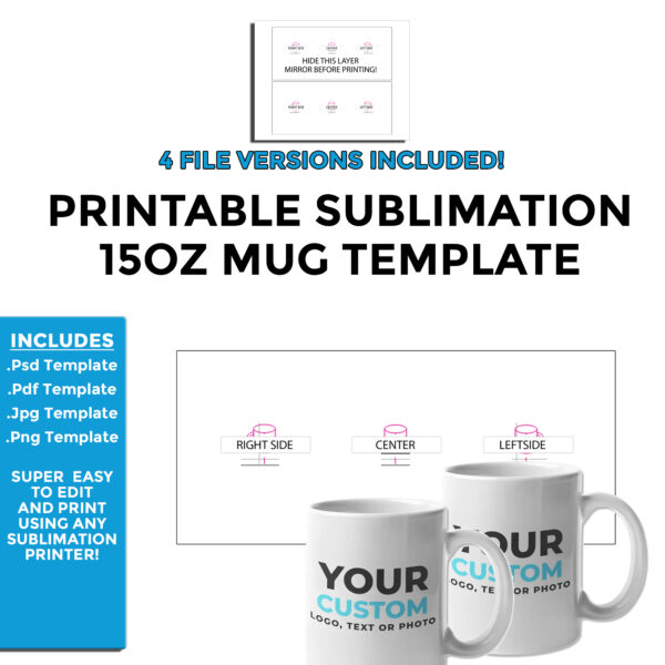 Sublimation Mug Template (15oz)