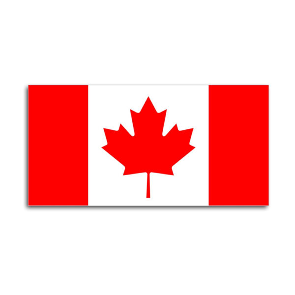 Canada Flag Custom Cut Stickers