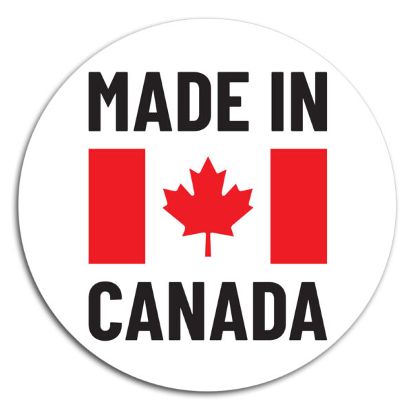 Made In Canada Circle Stickers (Version 2)