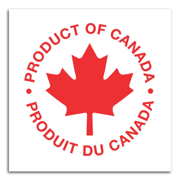 Product Of Canada Square Stickers
