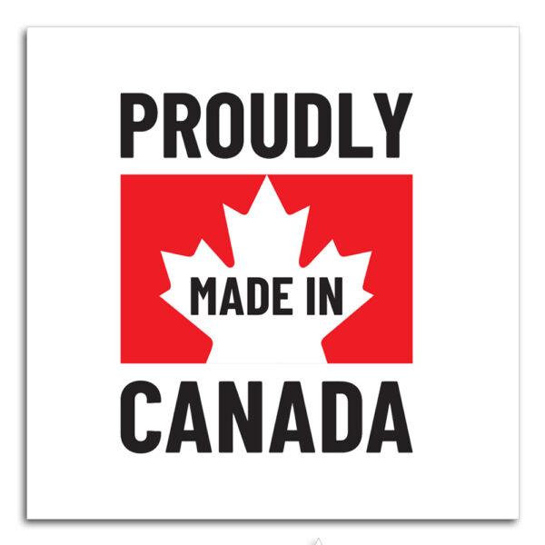Proudly Made In Canada Square Stickers (Version 3)