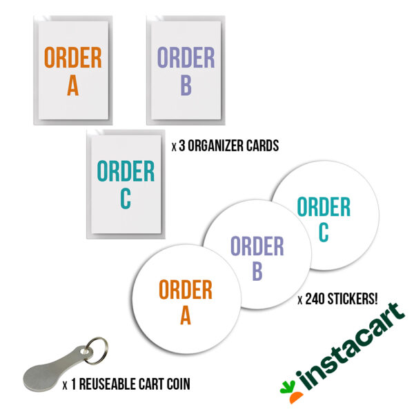 Instacart Shopper Order Organizer Kit