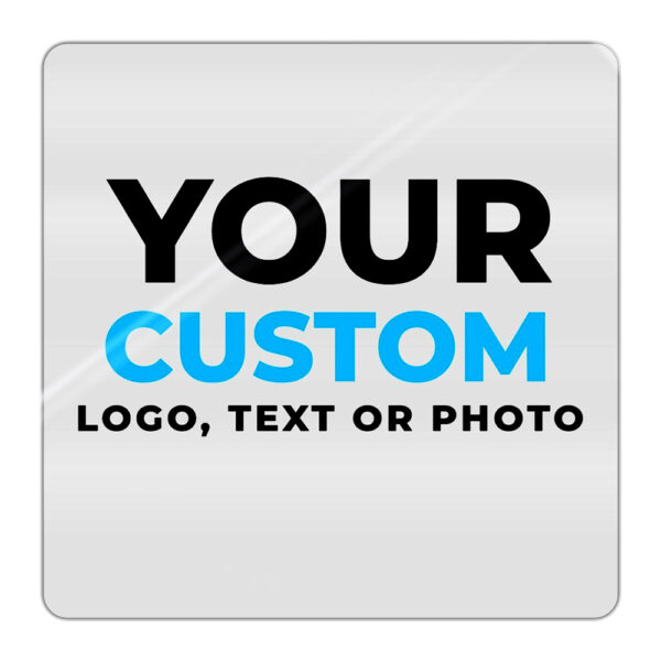 Custom Square Clear Labels