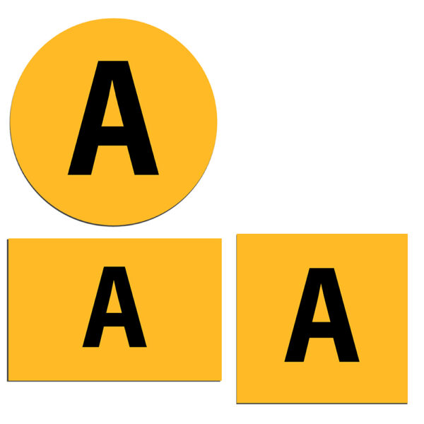 Letter A Labels