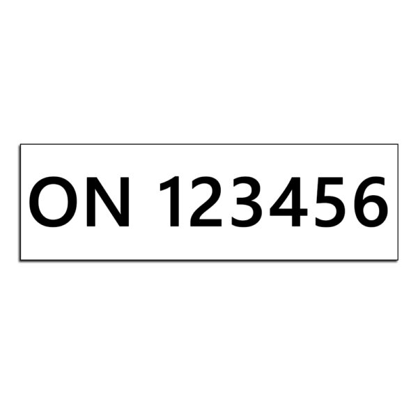 Custom Boat License Registration Number Decals