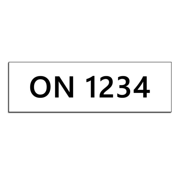 Custom Snowmobile License Registration Number Decals
