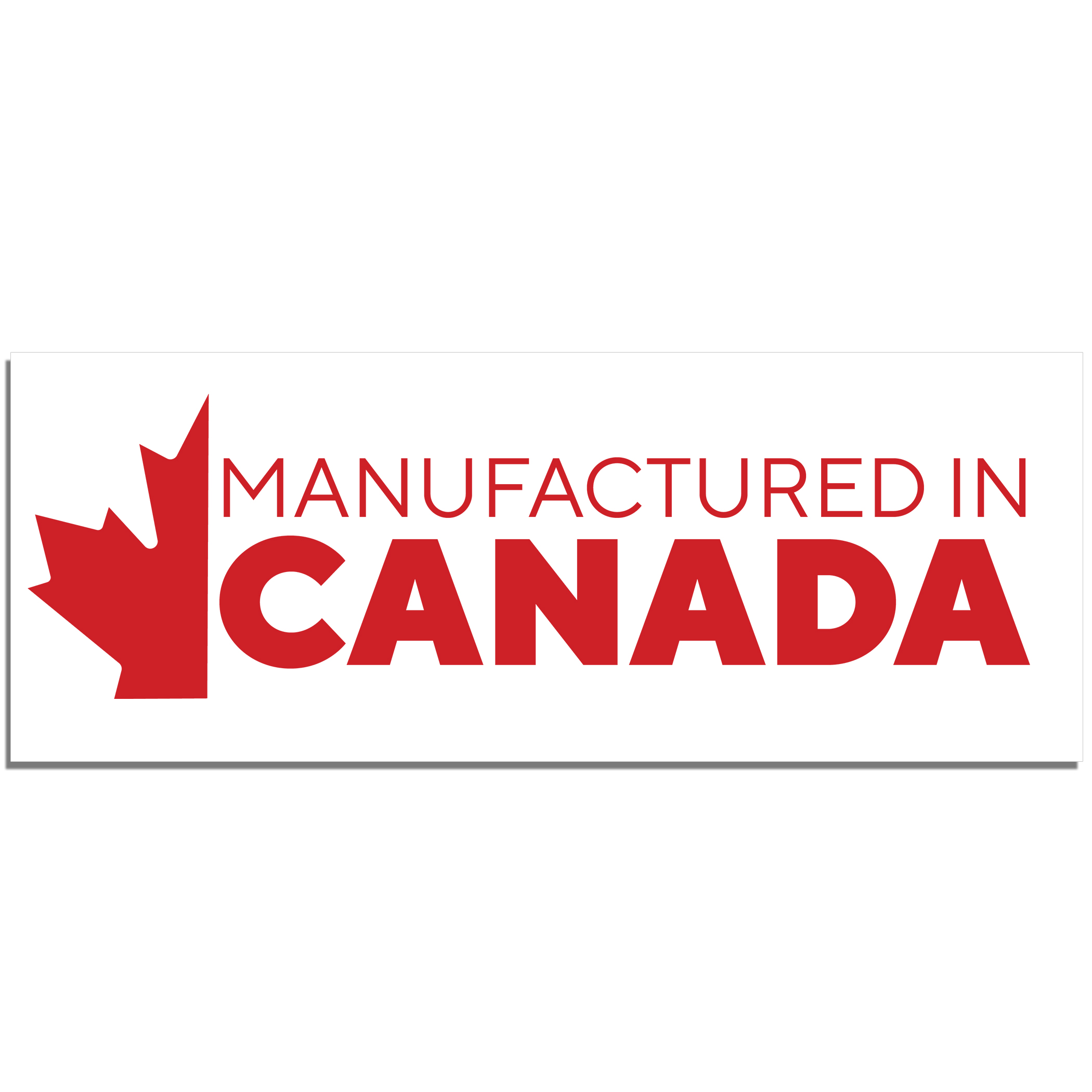 Buy Manufactured in Canada Rectangle Stickers As Low As $9.99!