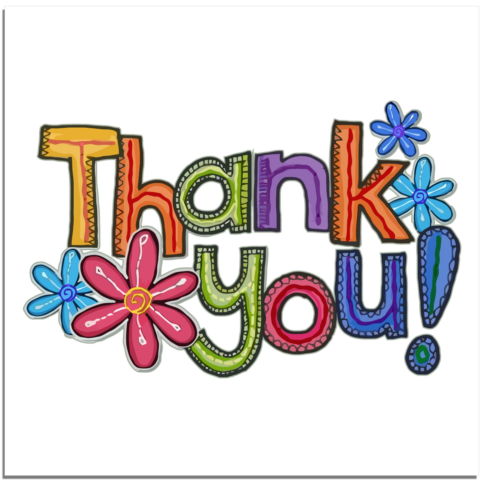 Buy Thank You Square Stickers (Craft Style) As Low As $9.99!