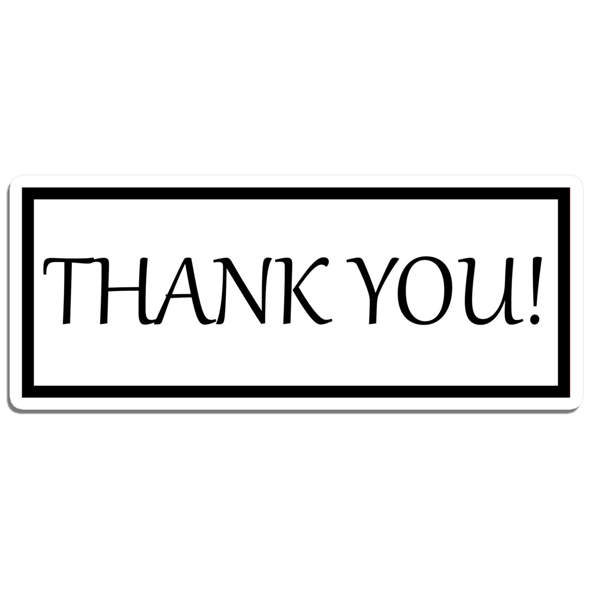 Thank You Rectangle Stickers (Version 3)