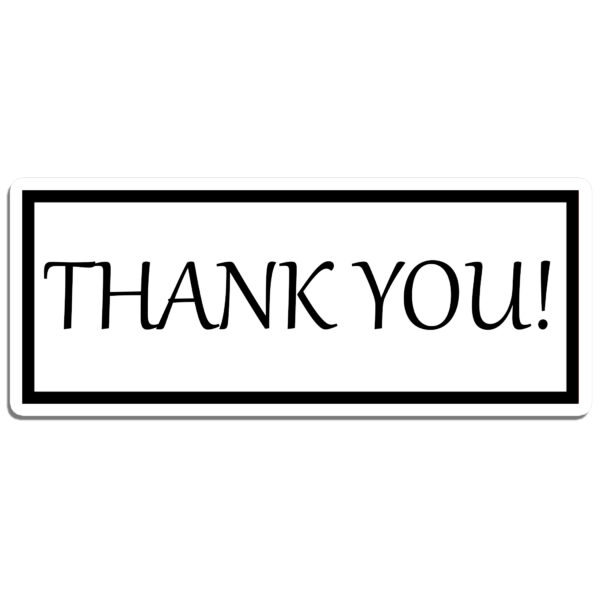 Thank You Rectangle Stickers (Version 3)