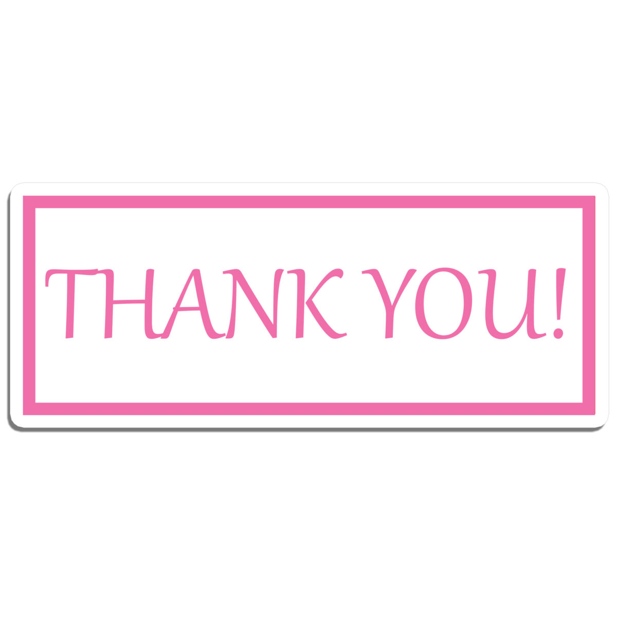 Thank You Rectangle Stickers (Version 5)