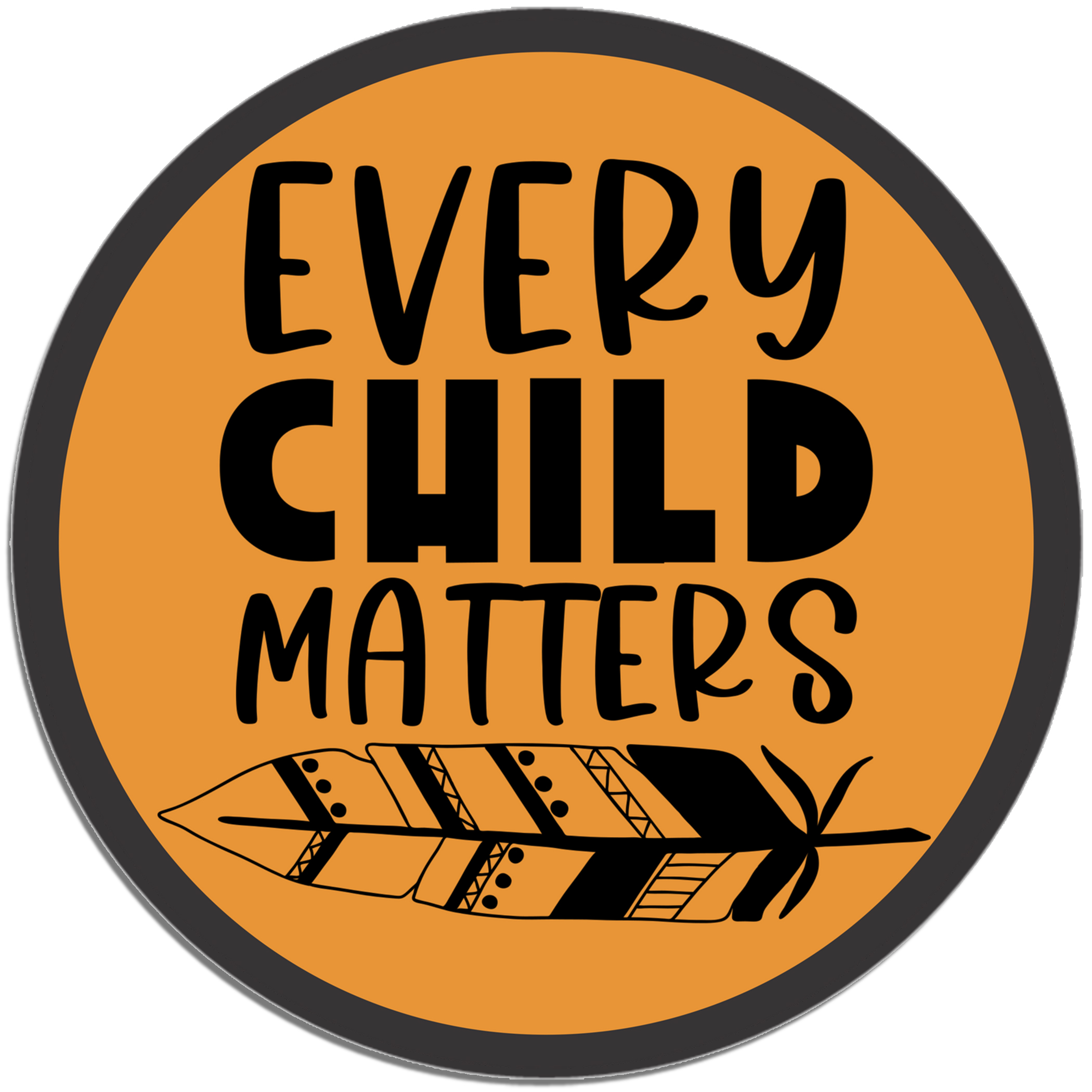 Buy Every Child Matters Circle Stickers (Feather Style 2) As Low As $9.99!
