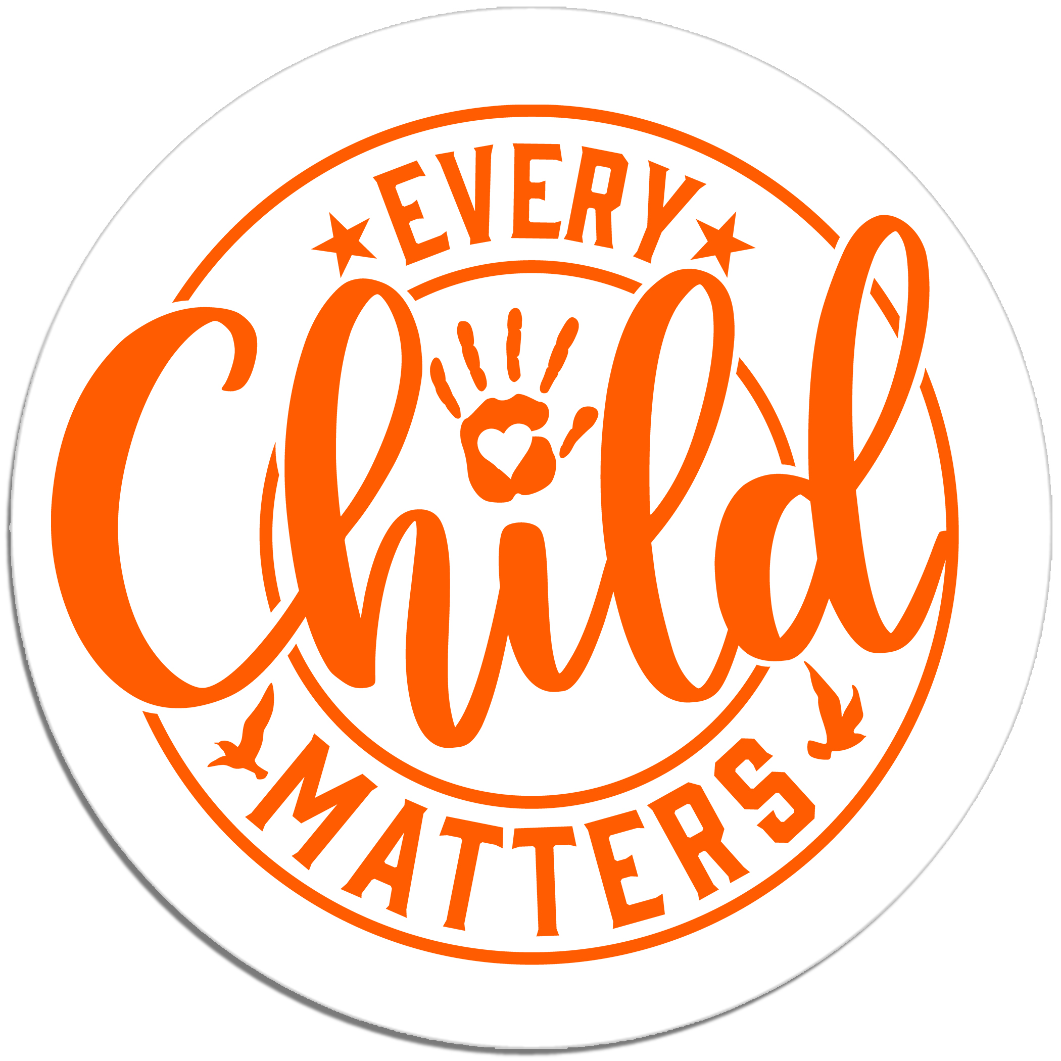 Buy Every Child Matters Circle Stickers (White Crest Style) As Low As ...